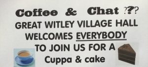 COFFEE AND CHAT @ Great Witley Village Hall