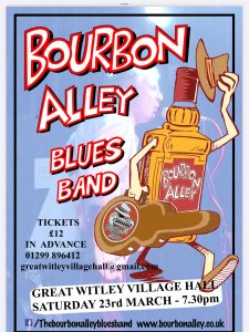 BOURBON ALLEY BLUES BAND @ Great Witley Village Hall