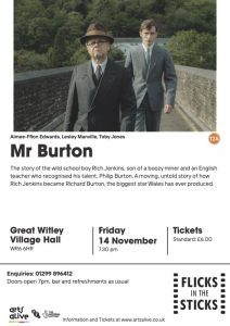 FILM NIGHT - MR BURTON @ Great Witley Village Hall